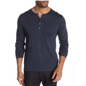 John Varvatos Star USA Long Sleeve Henley Sweater